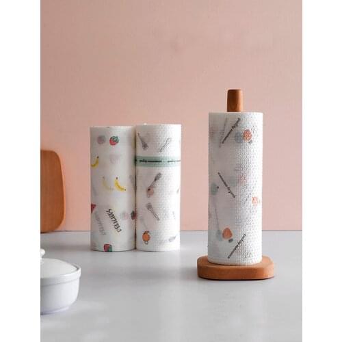 Lazy Rag Wet and Dry Kitchen Household Dish Towel Washing Pot Roll Paper Scouring Pad Cleaning Oil Disposable Cloth dish towel