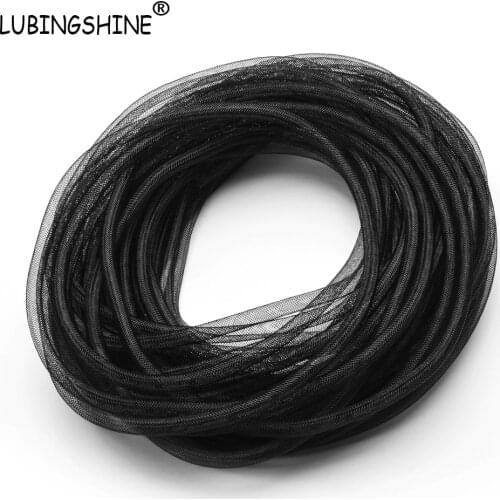 2018 New Diameter 8mm Bracelet Mesh Cord Tubing Tube Plastic Net Thread Cord String DIY Jewelry Cord Findings O106