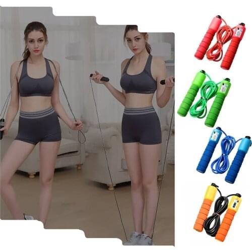 Counting Rope Skipping Adult Digital Rope Skipping Length Adjustable Automatic Counter Flexible Plastic Rope 1pcs