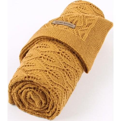 Super Soft Kids Month Blankets Candy Color Knitted Newborn Infant Swaddle Wrapper Blanket 100*80cm Toddler Children Bunny Quilts