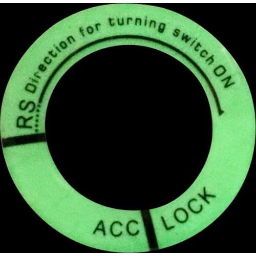Luminous Key Ring Decor Sticker Car Styling Ignition Switch Protective Sticker Auto Interior Accessories