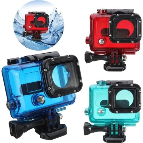 Underwater Waterproof Case Protect Housing Cover Outdoor Sport Action Camera Protective Box Case for GoPro HERO 3 3+ 4