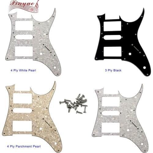 Pleroo Guitar Parts - For 10 hole screws MIJ Ibanez GRG250 Guitar Pickguard Humbucker HSH Pickup Scratch Plate,many colors