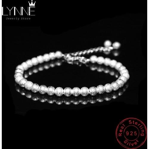 New Arrival Fashion Small Ball Beaded Bracelet Chain 925 Sterling Silver Hand Chain Bracelets For Women&Girl Fine Jewelry Gift