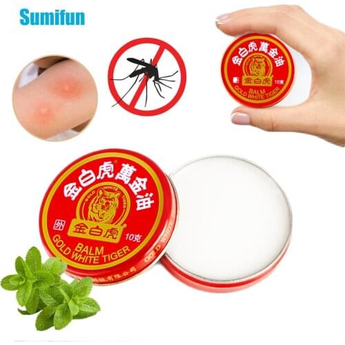 1Pcs 10g New Tiger Balm Cooling Oil Headache Dizziness Nausea Treatment Cream Refreshing Mosquito Bites Anti Itching Plaster