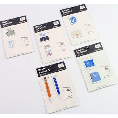 1pcs 52655 Sumai Stationery Wholesale SMF-1671 Day Sequence Magnetic Bookmarks Creative Bookmarks