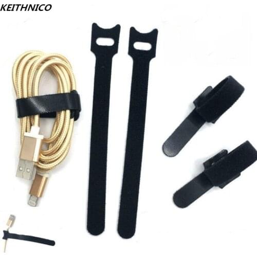 20Pcs 12x150mm Multipurpose Nylon Fastening Cable Ties Hook and Loop Wire Organizer Cord Straps For Earphone USB Mouse PC