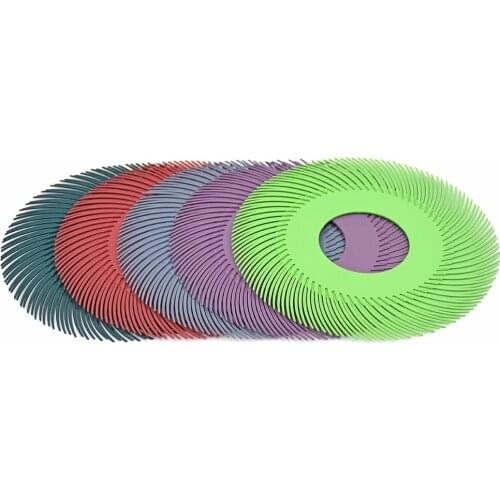 10pcs Abrasive Tools Radial Bristle Brush 6" Abrasive Tools Grinding Wheels for jewelry Polishing Tools 80#120#220#400#600#1000