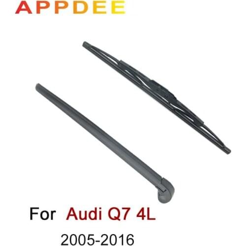 APPDEE Wiper 14" Rear Wiper Blade & Arm Set Kit For Audi Q7 4L 2005-2016 Windshield Windscreen Rear Window