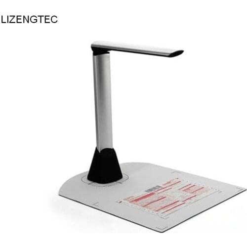 Free Shipping LIZENGTEC New Design A4 FoldingVisual Presenter High Speed OCR visualize scaner 5MP USB Image Book Document