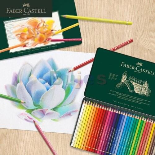 Faber-Castell Polychromos Colored Pencils, Tin Set of 12/24/36/60/120, Professional Artist Quality, Smooth, Premium Quality