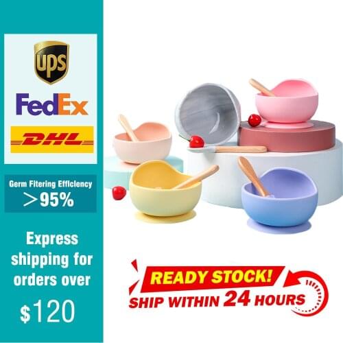 Baby Silicone Childrens Dishes Dining Plate Top For Feeding Food Grade Tableware Fruit Platos Children Baby Feeding Dinner Bowl