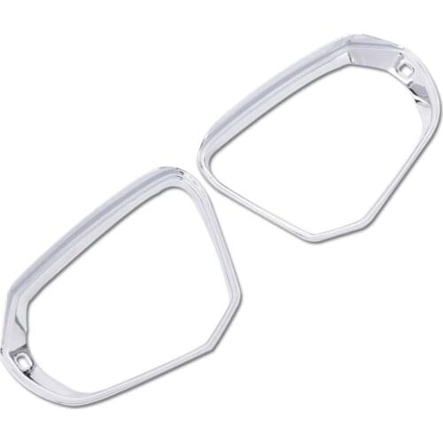 For Audi Q3 2019 Car Rear View Mirror Rain Eyebrow Frame Trim Car Styling Bezel Sticker 2Pcs/set