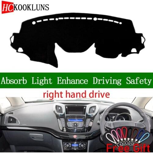 For JAC REFINE M2 2010 2011 2012 2013 Right Hand Drive Dashboard Cover Car Stickers Dash Mat Carpet Interior Accessories