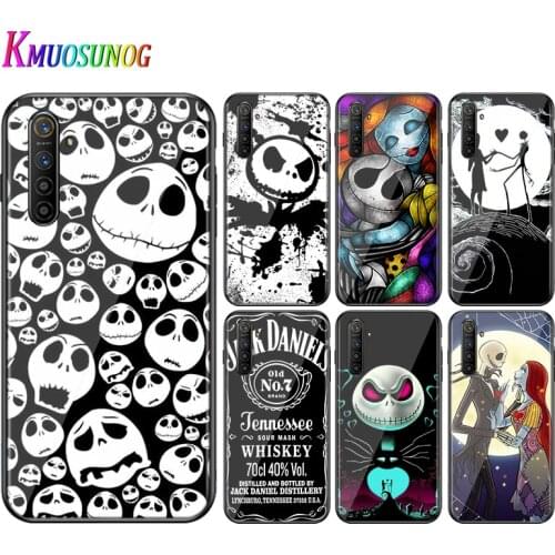 For OPPO A5 A9 2020 F7 Phone Cover Shell Nightmare Christmas Jack for OPPO Reno 2 Z 2Z 2F 3 4 Pro 5G Bright Black Phone Case