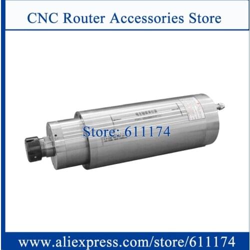 Permanent power spindle motor 5.5KW ER32 D125mm water cooled spindle motor 4 bearing 9000-15000RPM Metal milling spindle motor