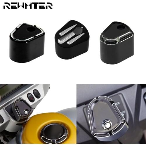 Motorcycle CNC Dash Accessory Pack Ignition Switch Cover Black For Harley Touring 07-13 Street Glide Road Glide FLHX FLHT FLTR
