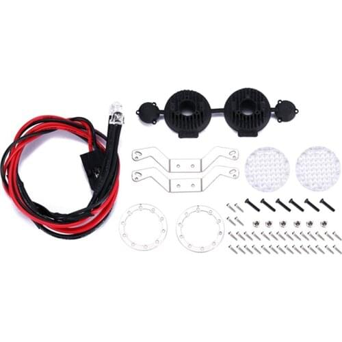 Round Spotlights Bright Car Roof Light for 1/10 RC Crawler Axial SCX10 III AXI03007 TRAXXAS TRX4 TRX6 Parts