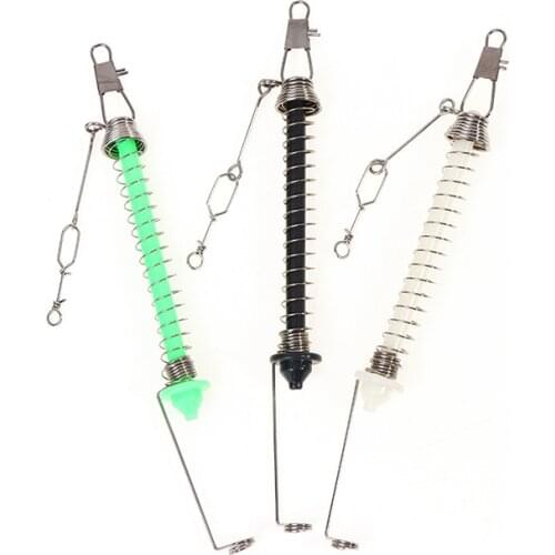 Automatic Fishing Hook Trigger Stainless Steel Spring Fishhook Bait Catch Ejection Catapult Fish Lure Accessories Tackle Goods