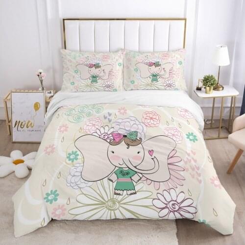 Cartoon Childrens Bedding set for kids baby boy girls Duvet cover set pillow case Bed linens Quilt cover 140x200 Car as A