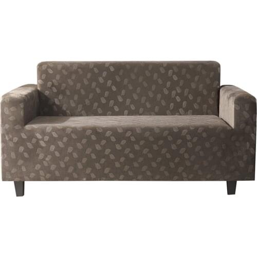 2021 New Simple＆Crystal Velvet Style Sofa Cover Slipcovers Stretch Sofa Covers for Living Room Elastic Couch Chair Cover Sofa