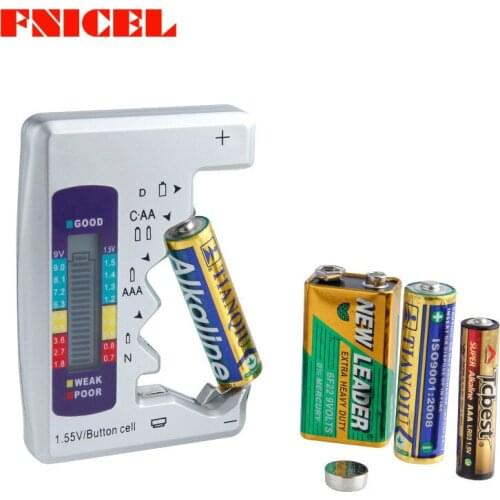 NEW Digital Battery Capacity Tester C/D/9V/AA/AAA/1.5V Lithium Household Battery Power Supply Measuring Instrument