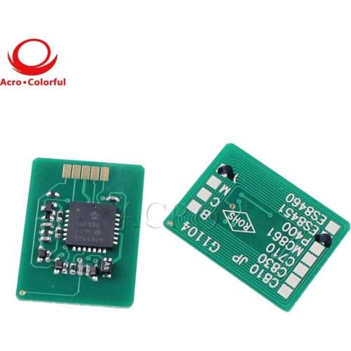 One set 44059260 44059259 44059258 44059257 Toner chip Reset for OKI ES8451 ES8461 Laser printer cartridge refill