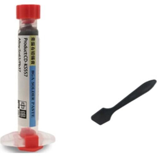 Lead-free Tin Solder Paste No-clean Leaded Syringe Liquid Flux Melting Point Low Temperature Patch Paste Soldering Cream Tools