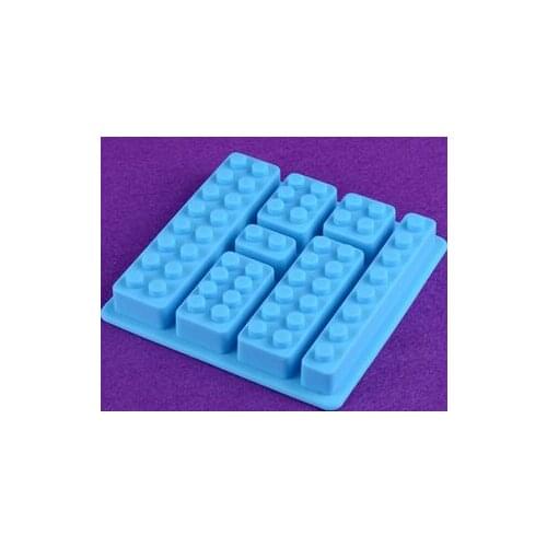 Wholesale ,free shipping,Creative building block silicone ice trays ice cube mold