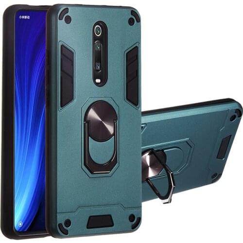 Mi9t Armor Case For Xiaomi Mi 9T Pro Case Shockproof Magnetic Ring Holder Phone Cover Mi CC9E Mi A1 A2 MiA3 Mi6x Mi5X Cover