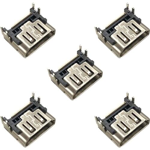 HDMI-Compatible Port Socket HD Interface Connector for Sony PS5 Playstation 5 Repair Parts 5Pcs