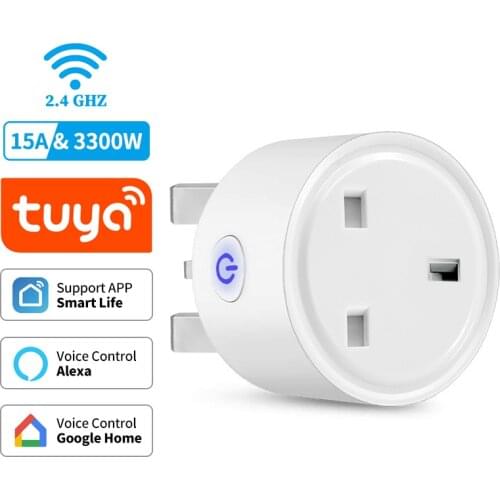 UK Smart Plug Wireless Power Plugs Energy Monitor Timing Function WiFi Socket Voice Control with Alexa Google Home