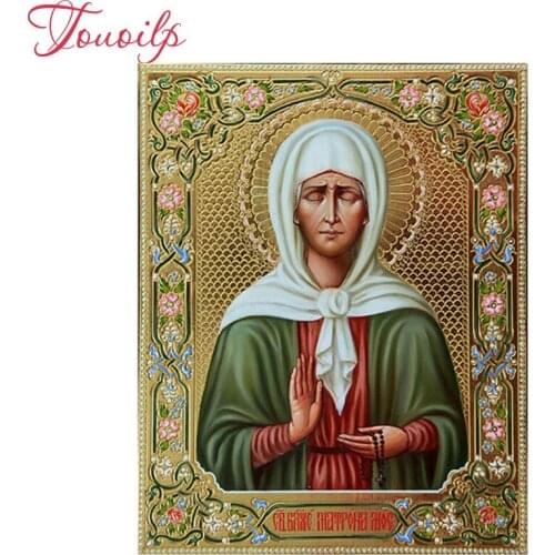 Uniquely new handiwork diamond painting cross stitch religion diamond mosaic 5d diamond embroidery virgin mary icon home decor