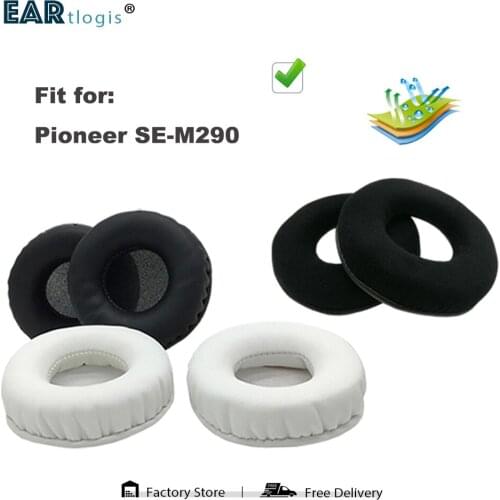 Replacement Ear Pads for Pioneer SE-M290 SE M 290 SEM290 Headset Parts Leather Cushion Velvet Earmuff Earphone Sleeve Cover