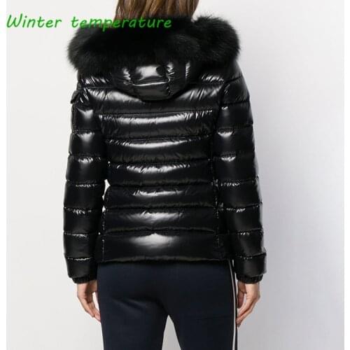 Women Winter Black Down Jacket New Fashion Big Fur Warm Parkas Jackets for Women Winter Down Jacket Women Coat Warm Plus Size