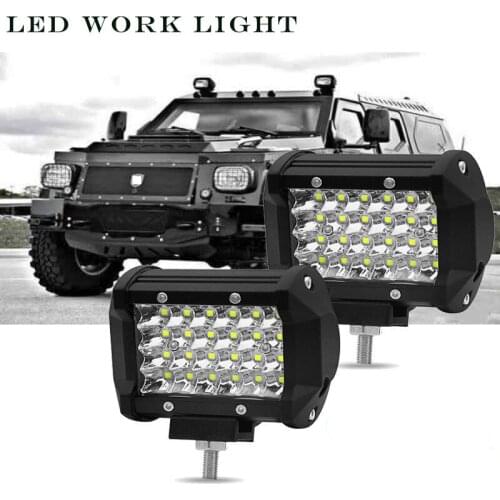 1/2PCS 12V 24V LED Bar Offroad Spot Flood Combo LED Light Bar/Work Light for Truck Car SUV 4WD 4x4 Boat ATV Barra LED Headlights