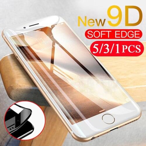 5/3/1Pcs cover tempered glass for iphone SE 2020 11 pro X XS MAX XR 8 7 6 6s plus phone screen protector glass protective film
