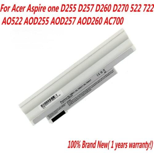 High Quality Laptop battery For Acer Aspire one D255 D257 D260 D270 522 722 AL10A31 AL10B31 AO522 AOD255 AOD257 AOD260 AC700