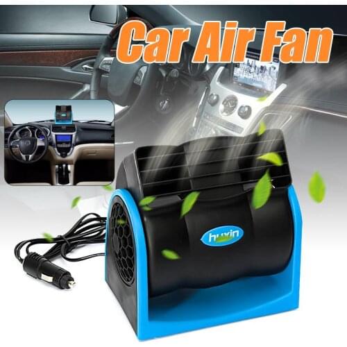 12V Car Air Conditioner Vehicle Truck Boat Car Cooling Air Fan Speed Adjustable Silent Cool Cooler w/ Car cigarette lighter