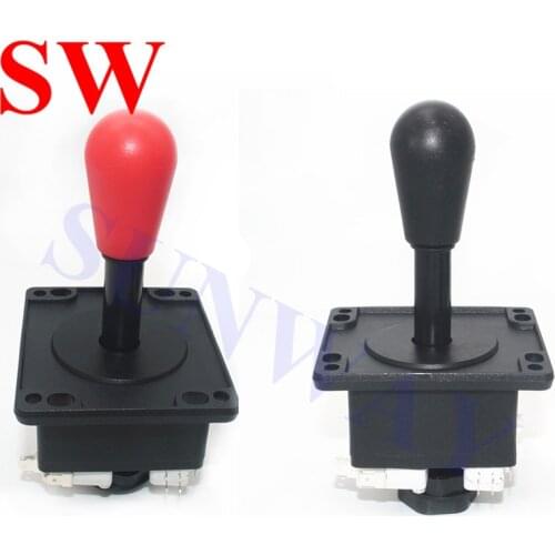 Free Shipping 2pcs Red/Black happ Arcade joystick American Style Joystick with Microswitches for Arcade Jamma Vending Machine