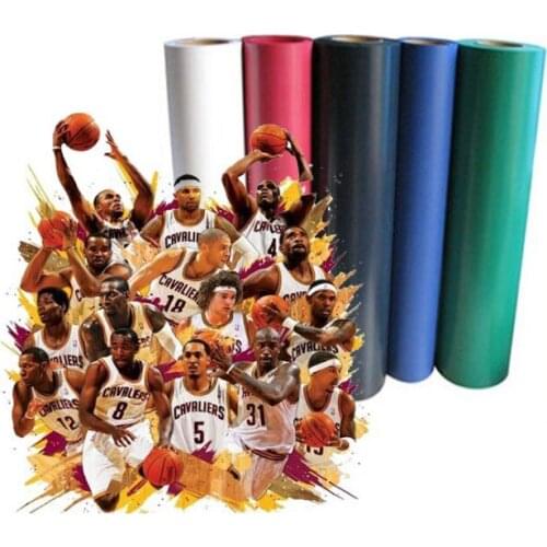 Free Shipping 6 Yards 20"x3' Flocking Heat Transfer Vinyl For Plotter in 6 Colors