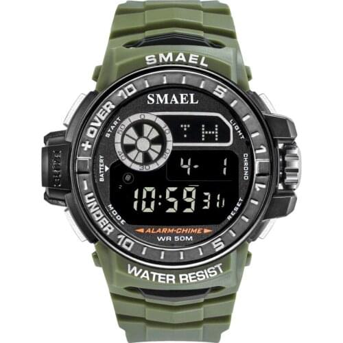 SMAEL Watch Men Led Digital Watches Big Dial Men Sports Watches Men Multifunction Electronic Watches Clock 1626B mannen horloge
