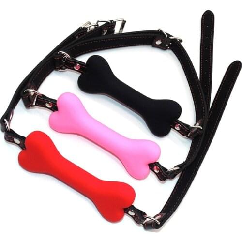 Erotic Products Silicone Dog Bone Gag Mouth Adult Games Sex Slave Bondage Cosplay Adult Toys for Couples Sex Products For Women