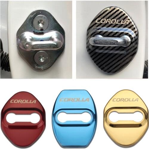 GR-DL30 Door Lock Decoration Protection Cover flags emblem case for Toyota Corolla accessories car styling