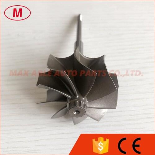 GTB25 49.1/51.4mm 9 blades journal bearing turbine wheel&shaft /turbine shaft&wheel