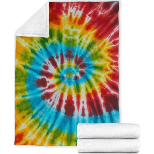 Classic Tie Dye Throw Blanket 3D full printed Wearable Blanket Adults/kids Fleece Blanket HOME ACCESSORIES 01