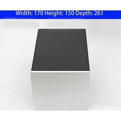 KYYSLB 170*150*258mm All Aluminum Amplifier Chassis Shell DIY Enclosure BZ1715 Multi-purpose All Aluminum Amplifier Case Box
