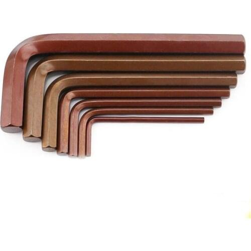 1PCS M2/M3/M4/M5/M6/M8/M10/M12/M14/M17 Flat Head with Hexagonal Wrench / Bronze Super Hard Plus Ball Head Hexagonal Spoon