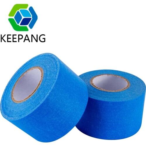 Kee Pang 1 Roll 3D Printer Masking Tape Paper High Temperature Polyimide Adhesive Tape Blue Masking Tape Width 48mm Length 30m
