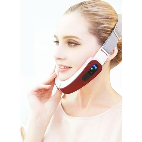 Facial Massager Electric Micro-Current Face Massager Hot Compress Therapy Face Slimming Instrument V Face Lifting Tools